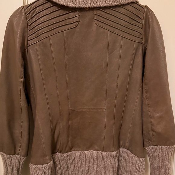 Mackage Lamb Leather Shawl Collar Jacket Size Medium - Picture 6 of 10
